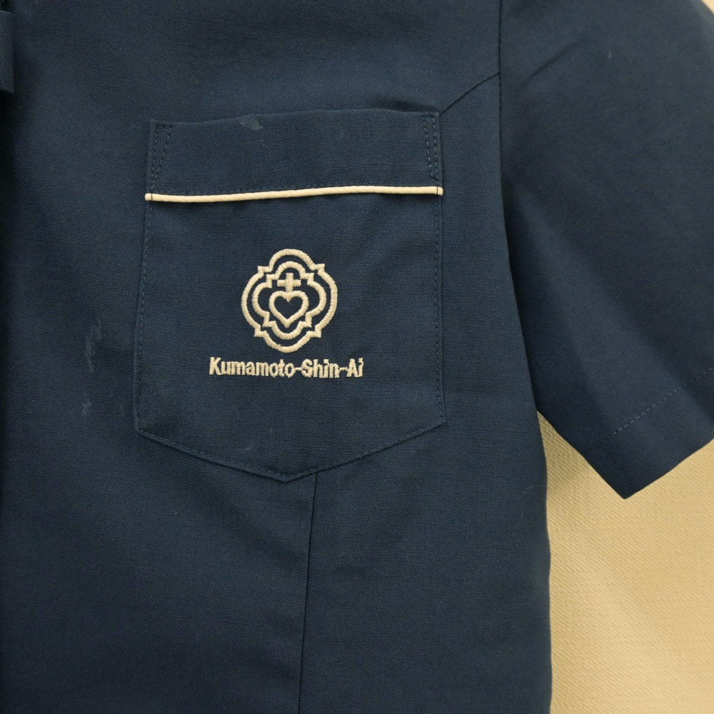 【中古】熊本県 熊本信愛女学院中学校 女子制服 1点（セーラー服）sf013843