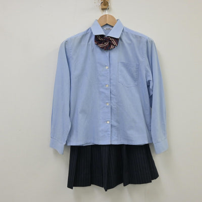 【中古】大阪府 東大阪大学敬愛高等学校 女子制服 3点（シャツ・スカート）sf013845