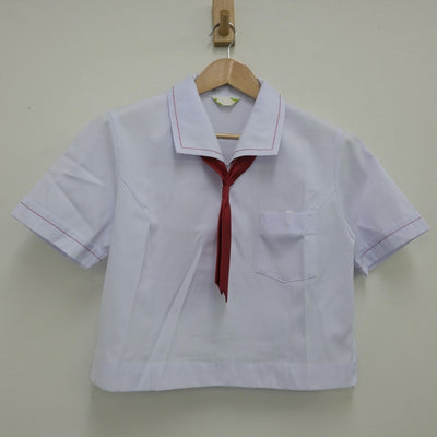 【中古】愛知kん 豊橋市立高師台中学校 女子制服 3点（シャツ・スカート）sf013846