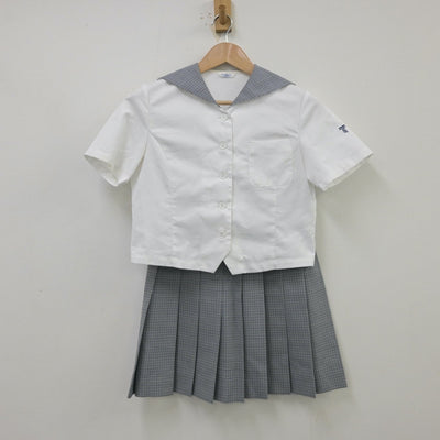 【中古】熊本県 東海大学附属熊本星翔高等学校 女子制服 3点（セーラー服・スカート）sf013852