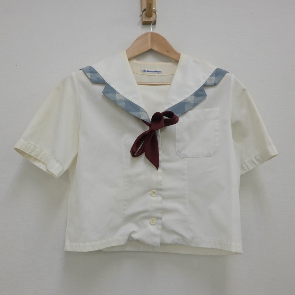 【中古】三重県 鈴鹿中学校 女子制服 3点（セーラー服・スカート）sf013856