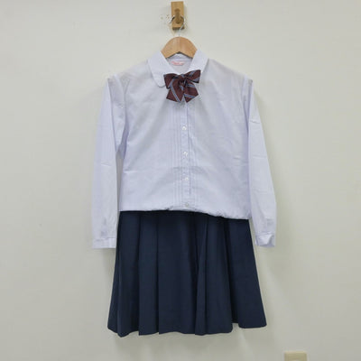 【中古】兵庫県 川西緑台高等学校 女子制服 3点（シャツ・スカート）sf013857