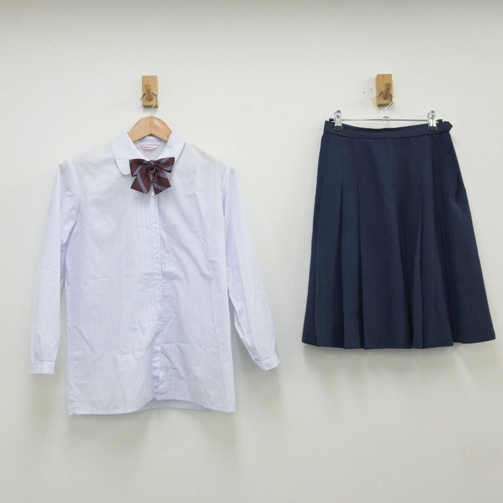 【中古】兵庫県 川西緑台高等学校 女子制服 3点（シャツ・スカート）sf013857