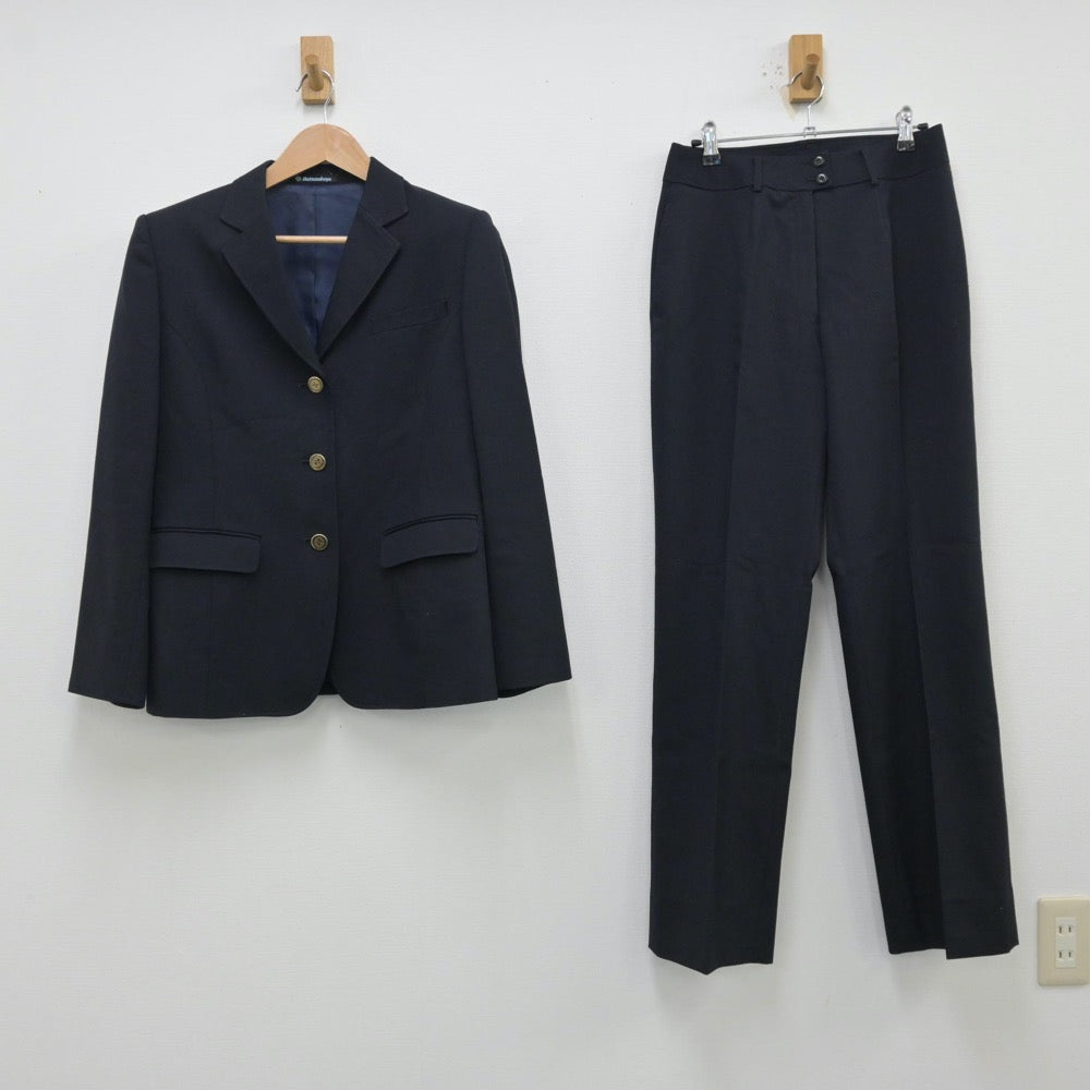 【中古】三重県 鈴鹿中学校 女子制服 3点（ブレザー・スカート・ズボン）sf013860