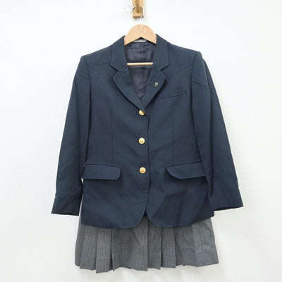 【中古】埼玉県 大宮東高等学校 女子制服 3点（ブレザー・スカート）sf013862