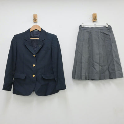 【中古】埼玉県 大宮東高等学校 女子制服 3点（ブレザー・スカート）sf013862