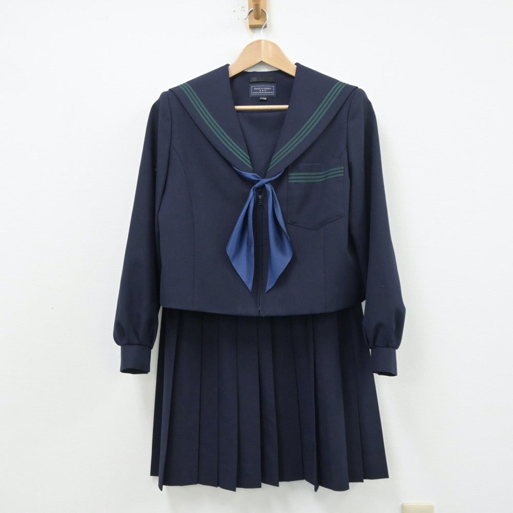 【中古】奈良県 畝傍中学校 女子制服 3点（セーラー服・スカート）sf013871