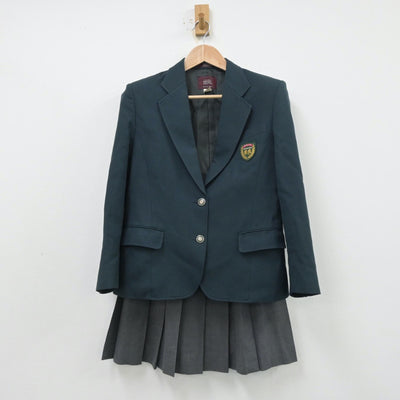 【中古】熊本県 折尾高等学校 女子制服 2点（ブレザー・スカート）sf013880
