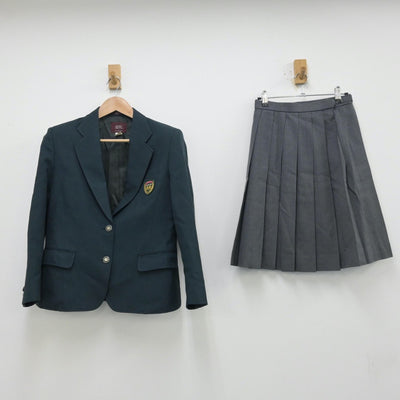 【中古】熊本県 折尾高等学校 女子制服 2点（ブレザー・スカート）sf013880