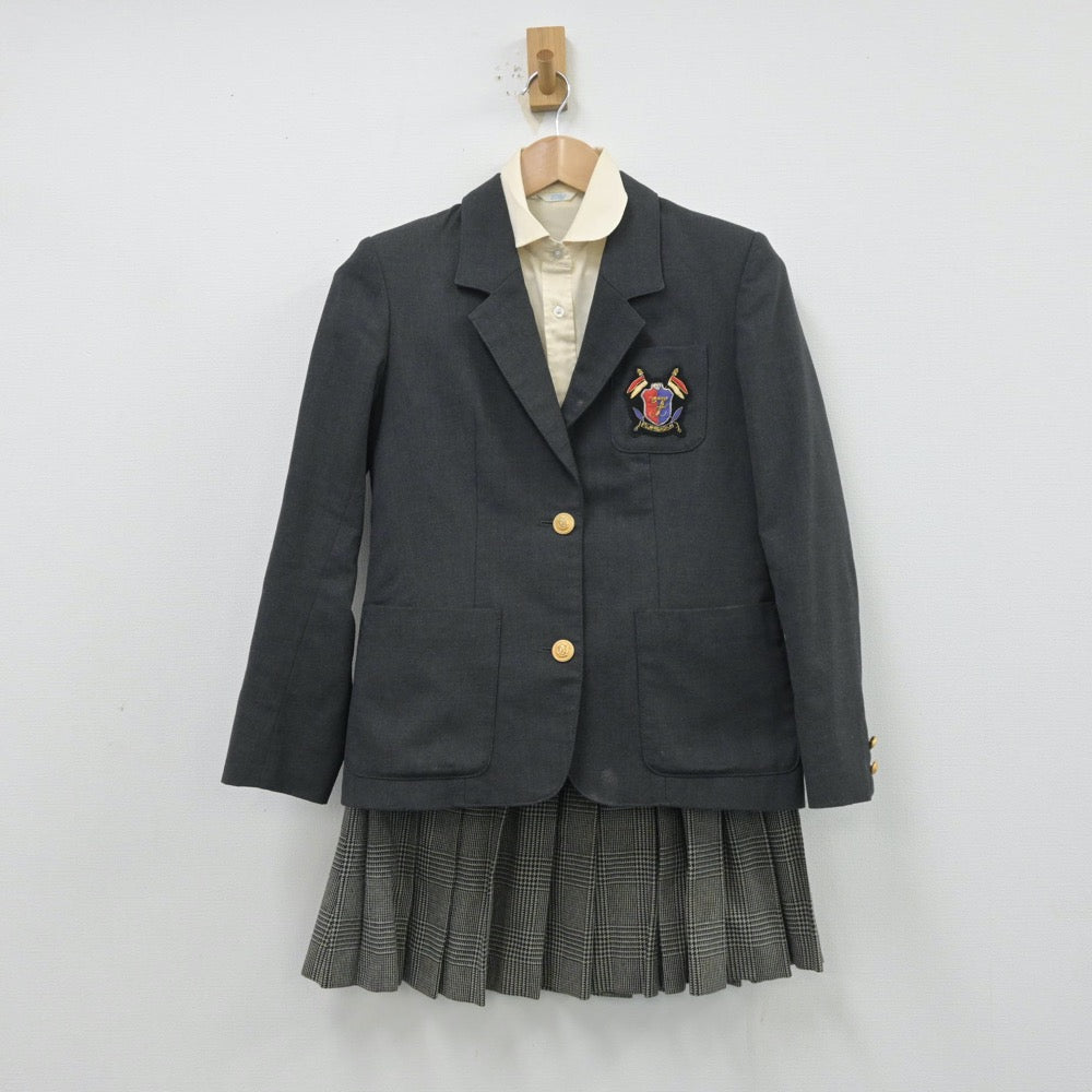 【中古】東京都 富士見ヶ丘高等学校 女子制服 3点（ブレザー・シャツ・スカート）sf013884