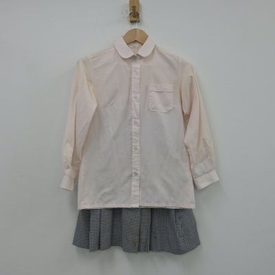 【中古】東京都 富士見ヶ丘高等学校 女子制服 3点（ニットベスト・シャツ・スカート）sf013885