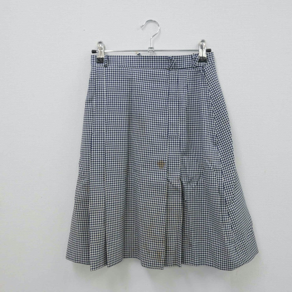 【中古】東京都 富士見ヶ丘高等学校 女子制服 3点（ニットベスト・シャツ・スカート）sf013885