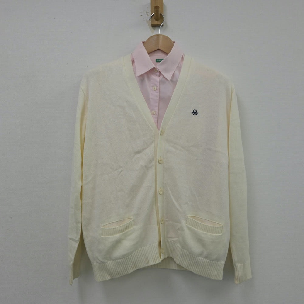 【中古】大阪府 四条畷学園高等学校 女子制服 2点（シャツ・ニット）sf013890