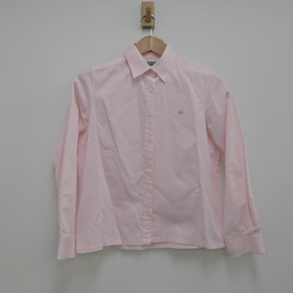 【中古】大阪府 四条畷学園高等学校 女子制服 2点（シャツ・ニット）sf013890