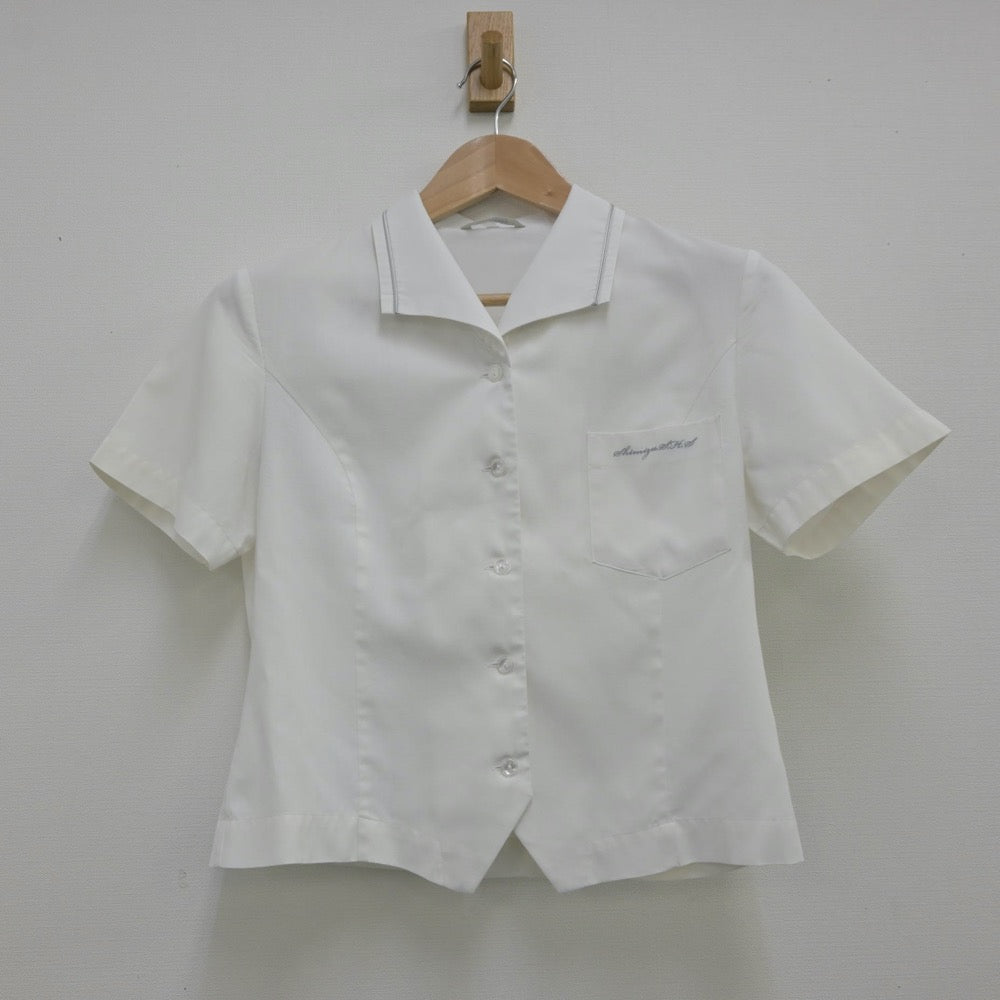 【中古】静岡県 清水桜ヶ丘高等学校 女子制服 2点（シャツ・スカート）sf013895