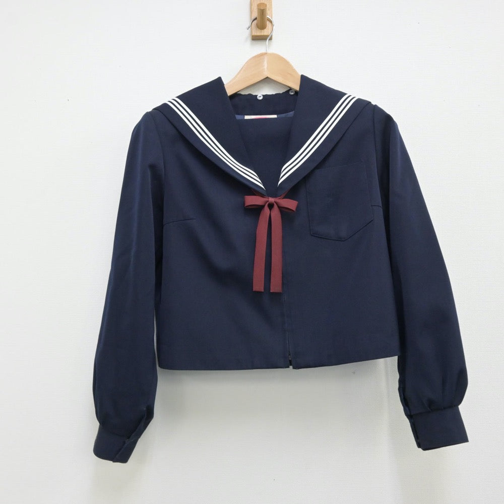 【中古】愛知県 弥富北中学校 女子制服 3点（セーラー服・スカート）sf013899