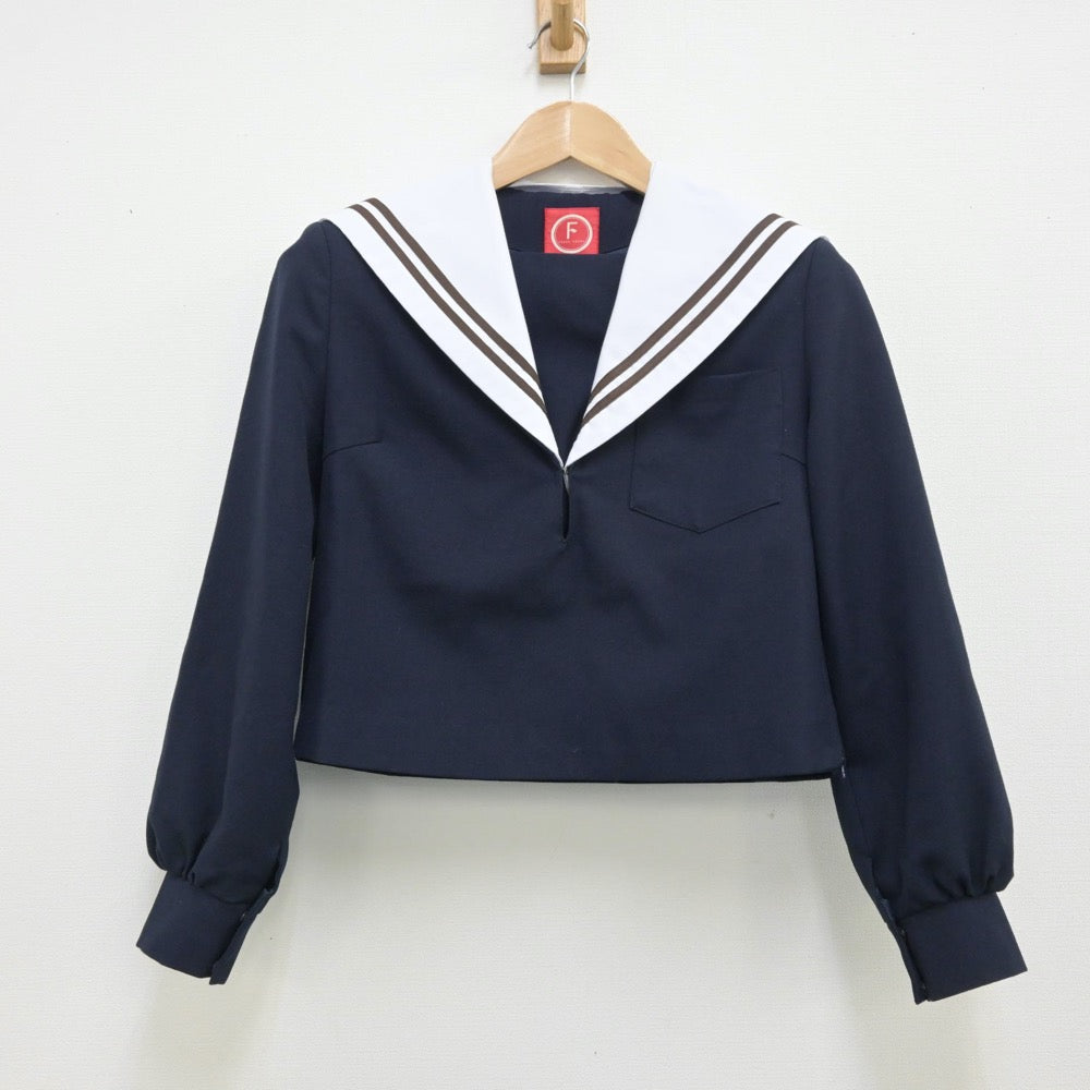 【中古】愛知県 春日井高等学校 女子制服 2点（セーラー服・スカート）sf013901