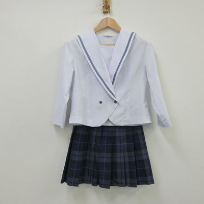 【中古】秋田県 秋田中央高等学校 女子制服 3点（セーラー服・スカート）sf013905