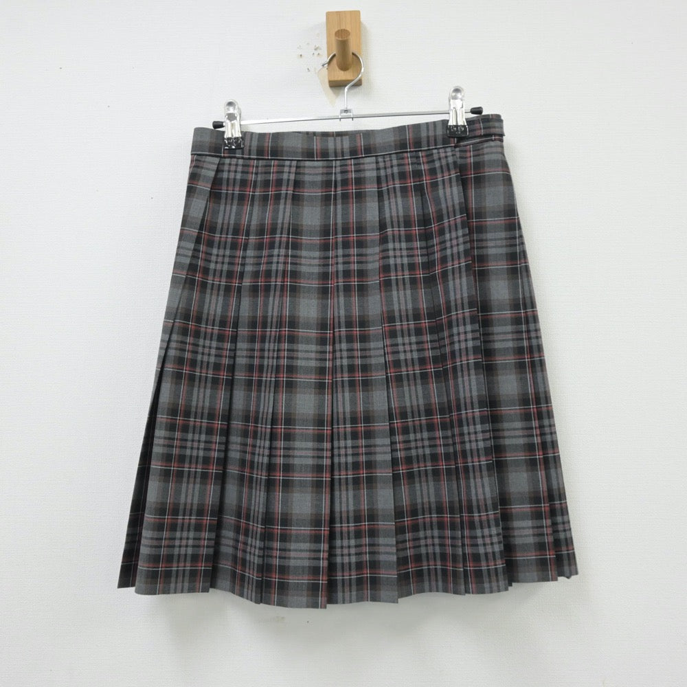 【中古】群馬県 高崎健康福祉大学高崎高等学校 女子制服 2点（ニットベスト・スカート）sf013908