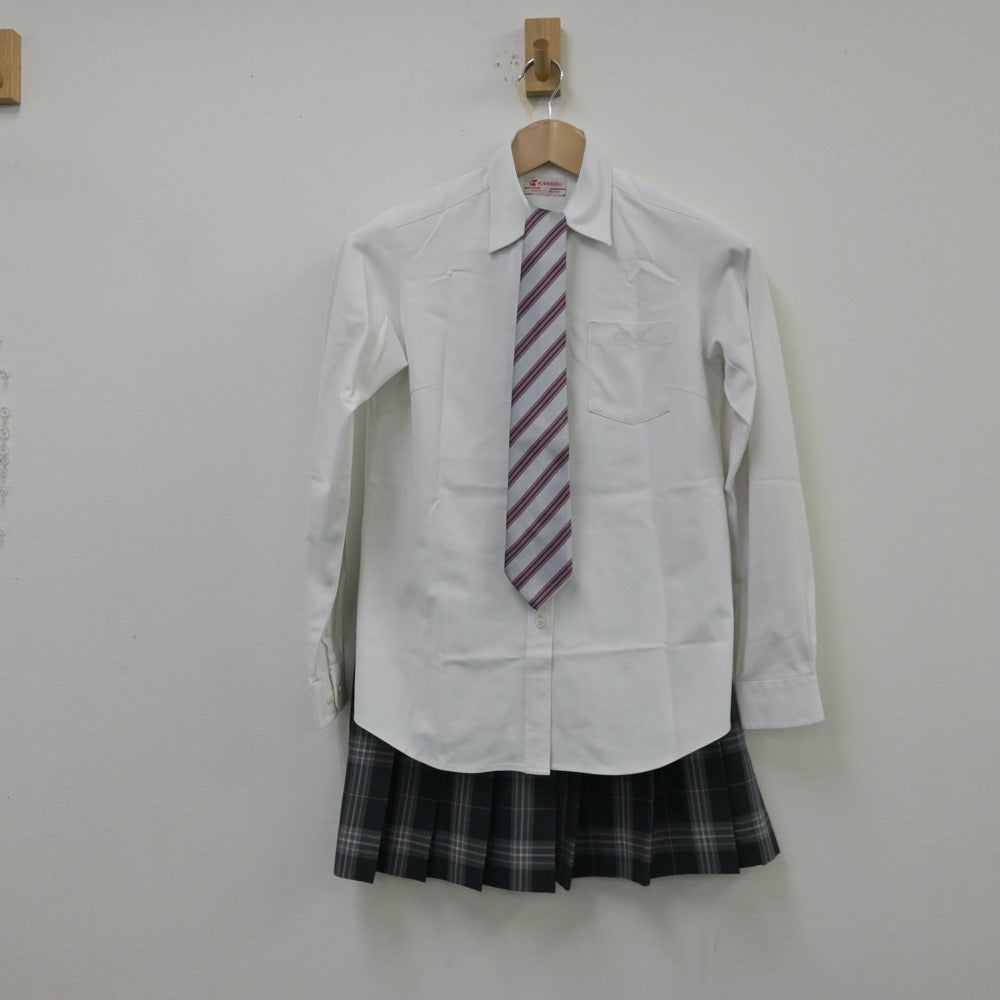 【中古】愛知県 中部大学第一高等学校 女子制服 5点（ブレザー・シャツ・ニット・スカート）sf013910