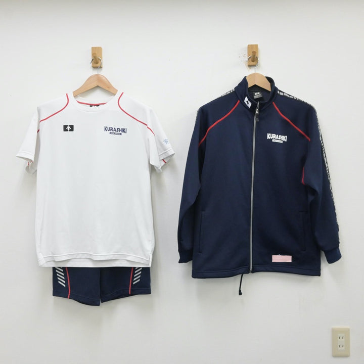 クラーク記念国際高等学校 体操服 長袖上下・半袖上下セット　L クラーク記念国際高等学校 体操服長袖上下 ネイビー Mサイズ