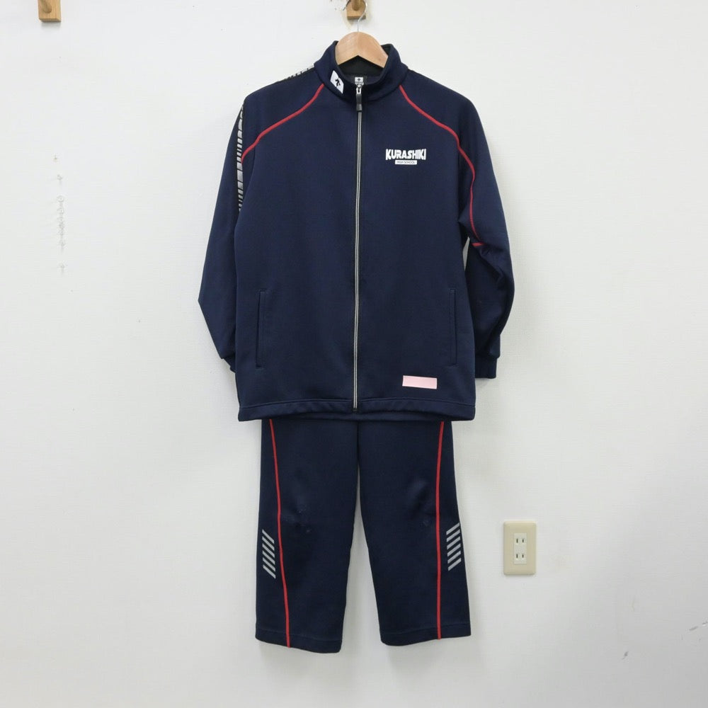 中古制服】岡山県 倉敷高等学校 女子制服 3点（体操服 上