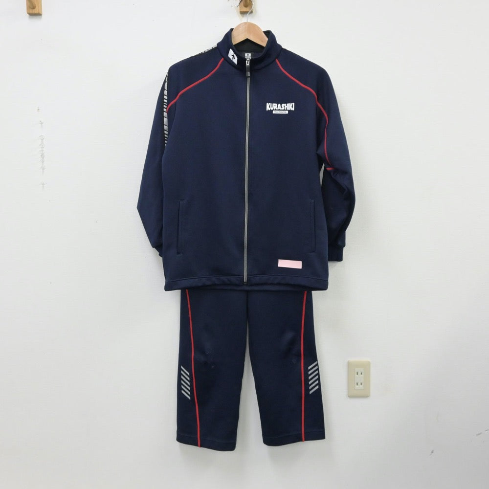 【中古】岡山県 倉敷高等学校 女子制服 3点（体操服 上・ジャージ 上・ジャージ 下）sf013913