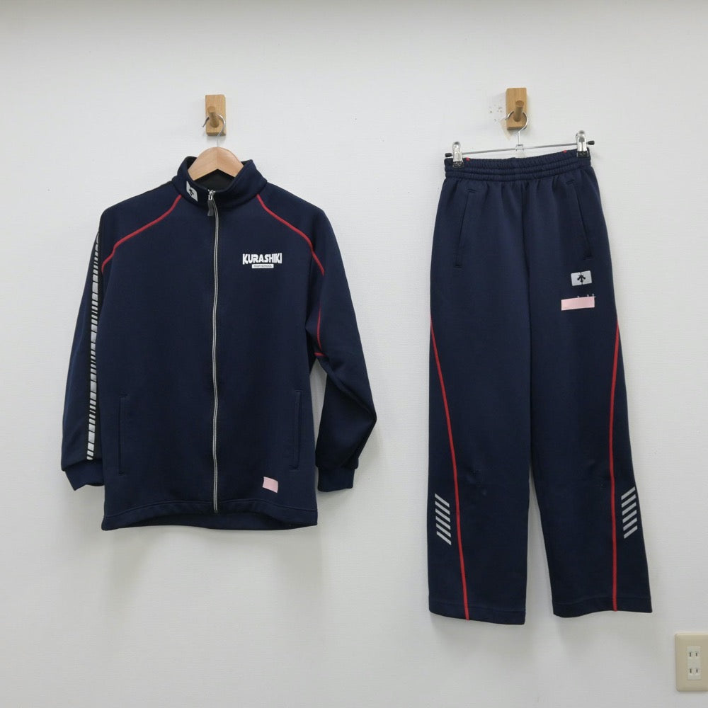 中古制服】岡山県 倉敷高等学校 女子制服 3点（体操服 上