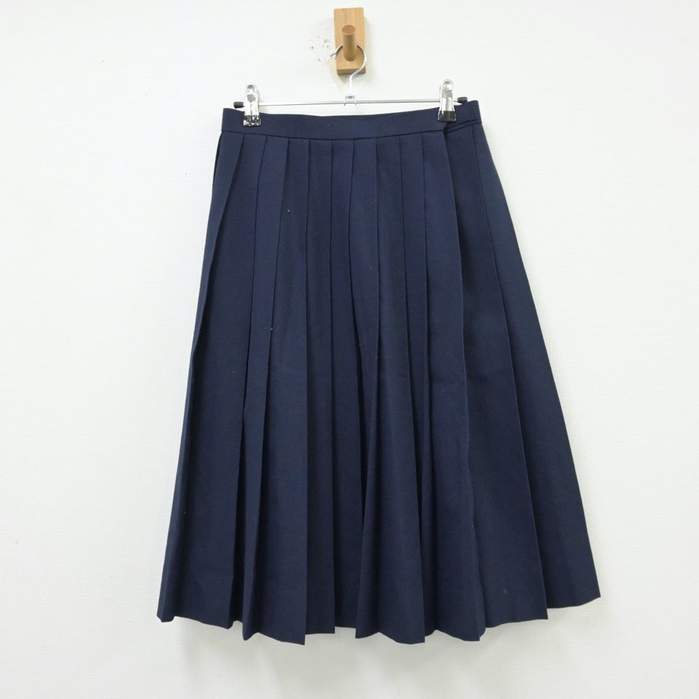 【中古】福岡県 嘉穂高等学校 女子制服 4点（セーラー服・スカート）sf013914