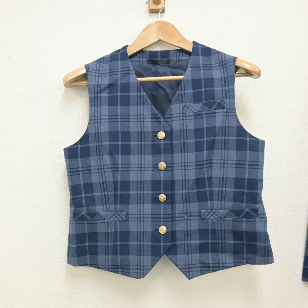 中古制服】栃木県 南河内第二中学校 女子制服 3点（ベスト