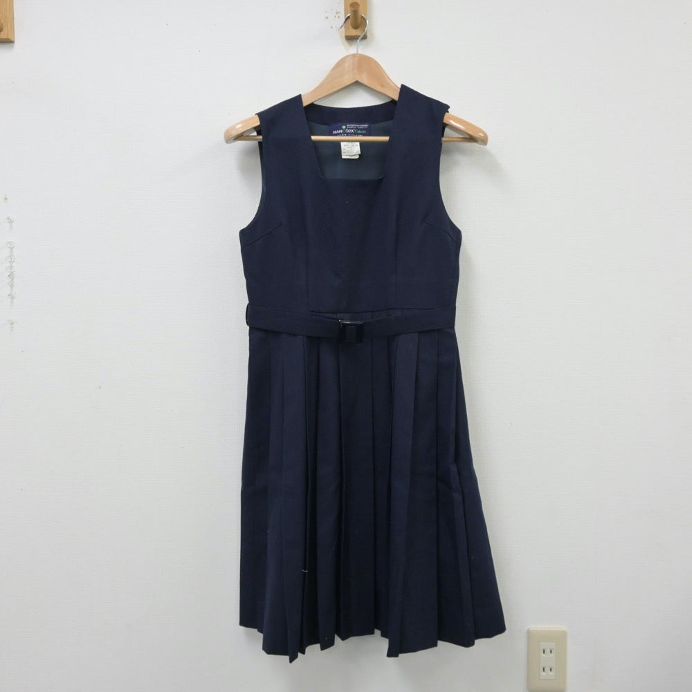 【中古】神奈川県 南毛利中学校 女子制服 1点（ジャンパースカート）sf013925