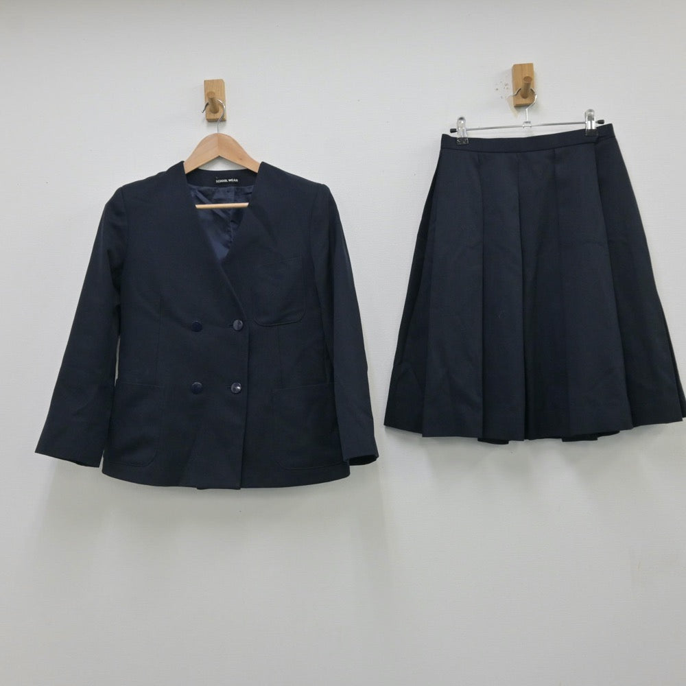 【中古】東京都 第二中学校 女子制服 3点（ブレザー・ベスト・スカート）sf013936