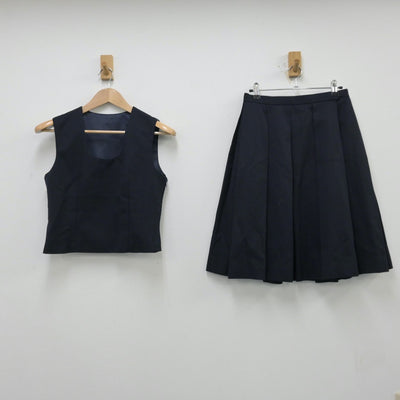 【中古】東京都 第二中学校 女子制服 3点（ブレザー・ベスト・スカート）sf013936