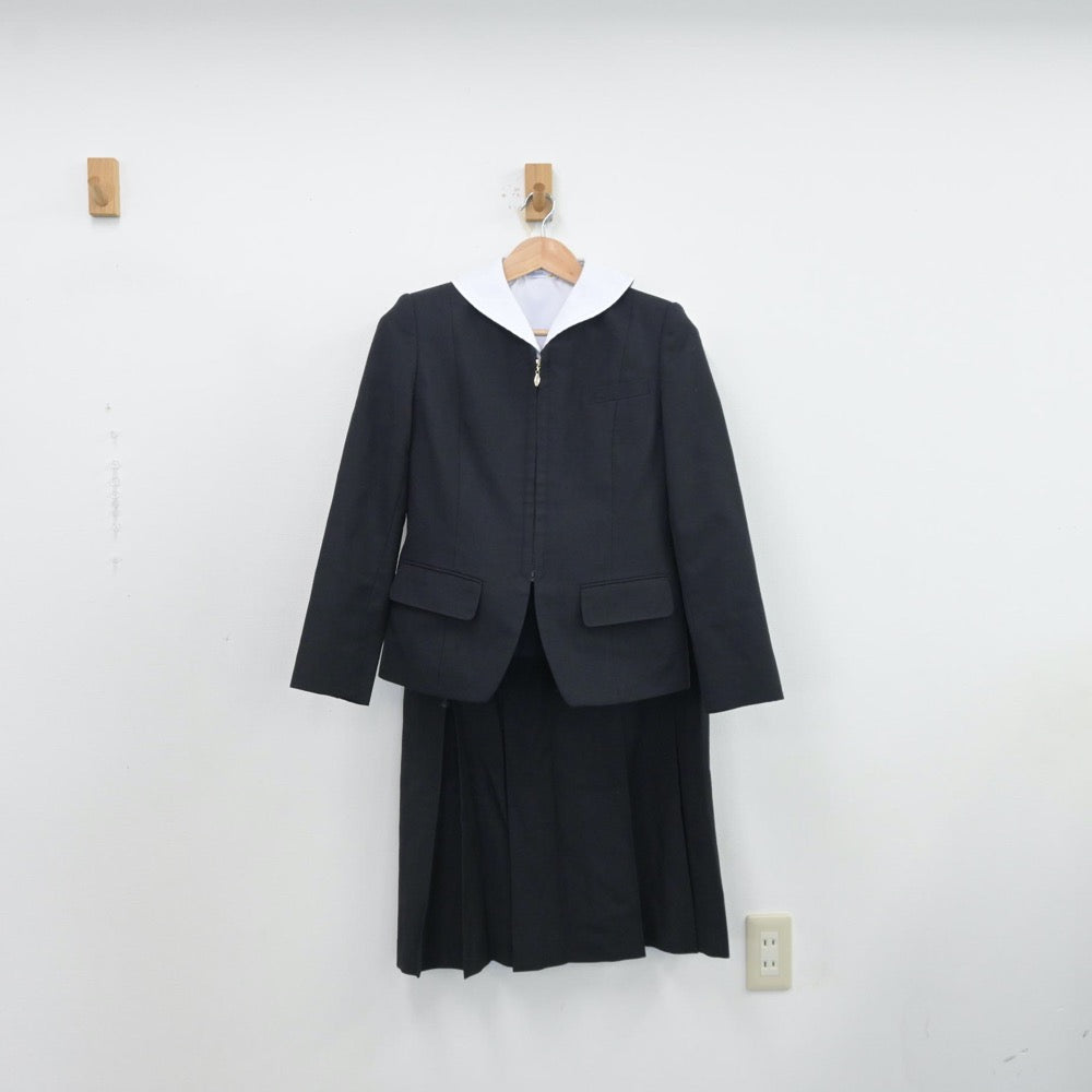 【中古】兵庫県 関西学院中学部 女子制服 3点（ブレザー・シャツ・ジャンパースカート）sf013942