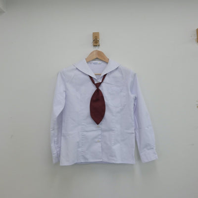 【中古】兵庫県 関西学院中学部 女子制服 3点（シャツ・スカート）sf013944