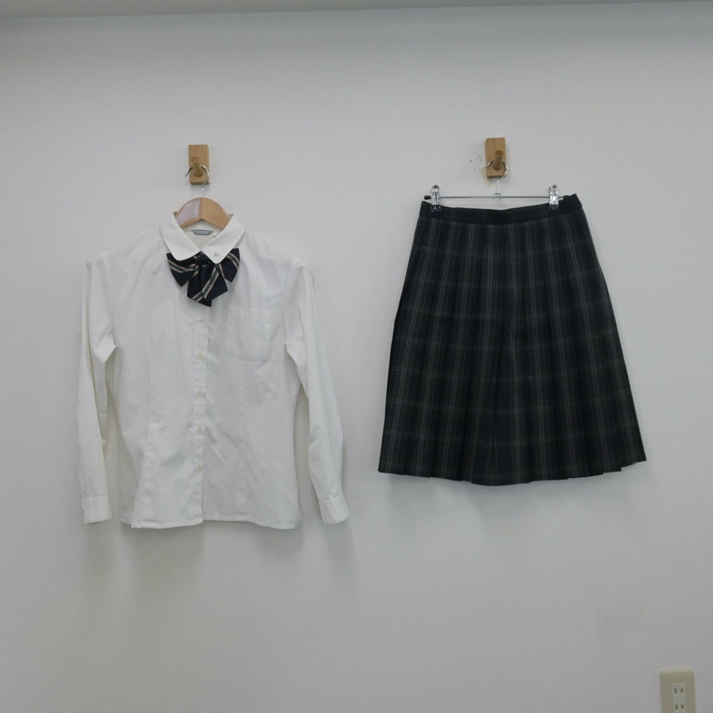 【中古】兵庫県 神戸星城高等学校 女子制服 4点（シャツ・スカート）sf013963