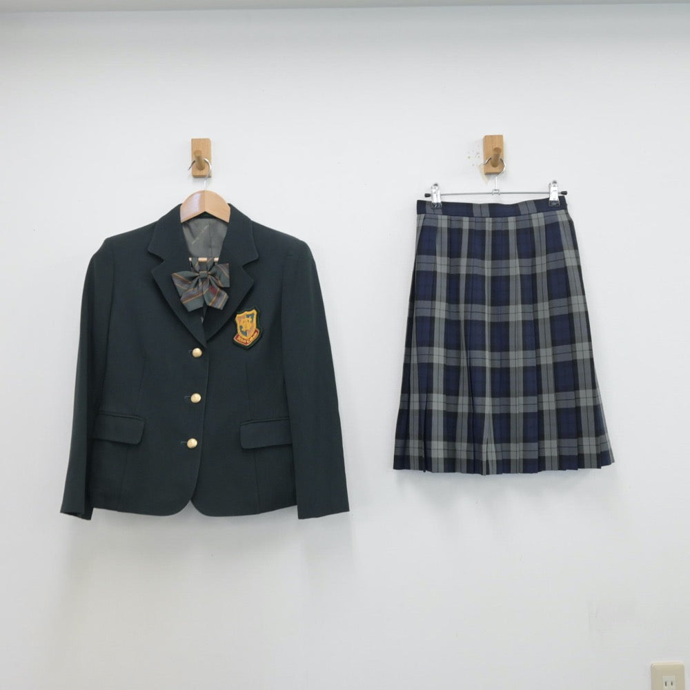 【中古】福岡県 西南学院高等学校 女子制服 3点（ブレザー・スカート）sf013966