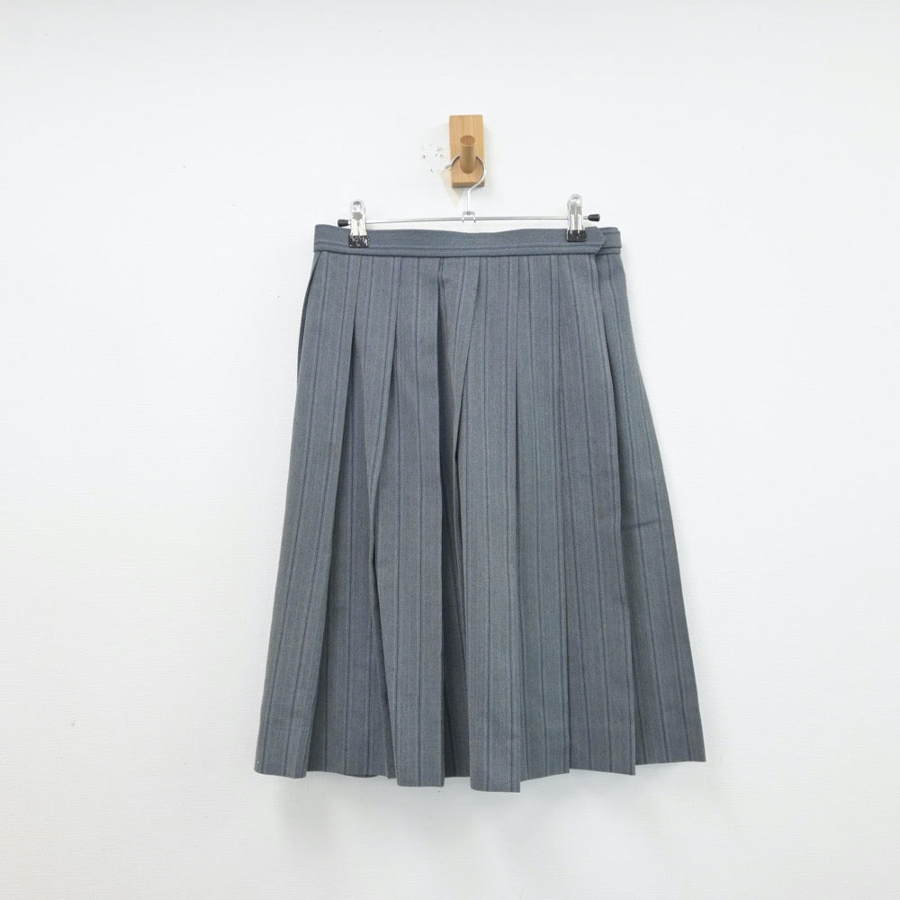 【中古】福島県 会津学鳳高等学校 女子制服 2点（シャツ・スカート）sf013967