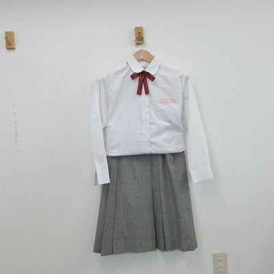 【中古】兵庫県 大久保北中学校 女子制服 5点（ブレザー・シャツ・ベスト・スカート）sf013969