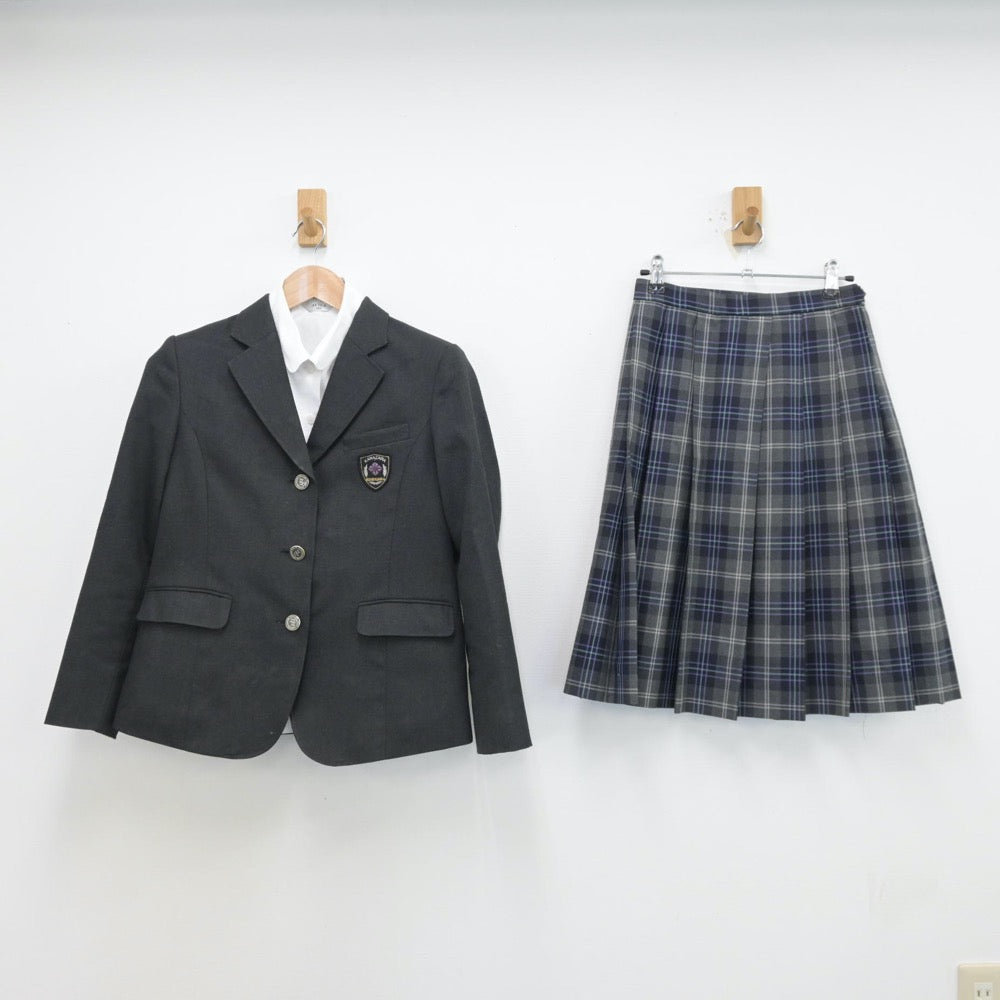 【中古】石川県 錦丘中学校 女子制服 3点（ブレザー・シャツ・スカート）sf013972