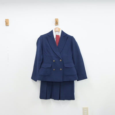 【中古】熊本県 熊本学園大付属高等学校 女子制服 4点（ブレザー・シャツ・スカート）sf013974