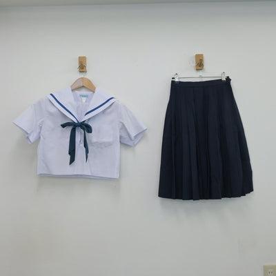 【中古】愛知県 刈谷南中学校 女子制服 3点（セーラー服・スカート）sf013978