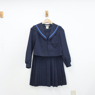 【中古】愛知県 刈谷南中学校 女子制服 2点（セーラー服・スカート）sf013980