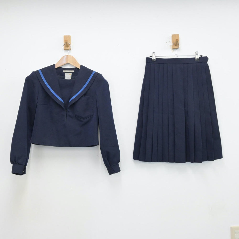 【中古】愛知県 刈谷南中学校 女子制服 2点（セーラー服・スカート）sf013980