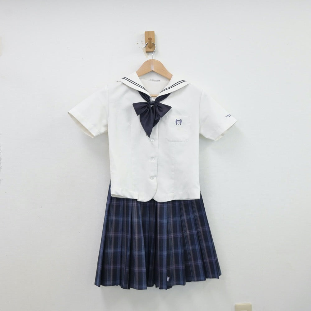 【中古】埼玉県 秋草学園高等学校 女子制服 5点（セーラー服・スカート）sf013984