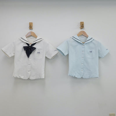 【中古】埼玉県 秋草学園高等学校 女子制服 5点（セーラー服・スカート）sf013984