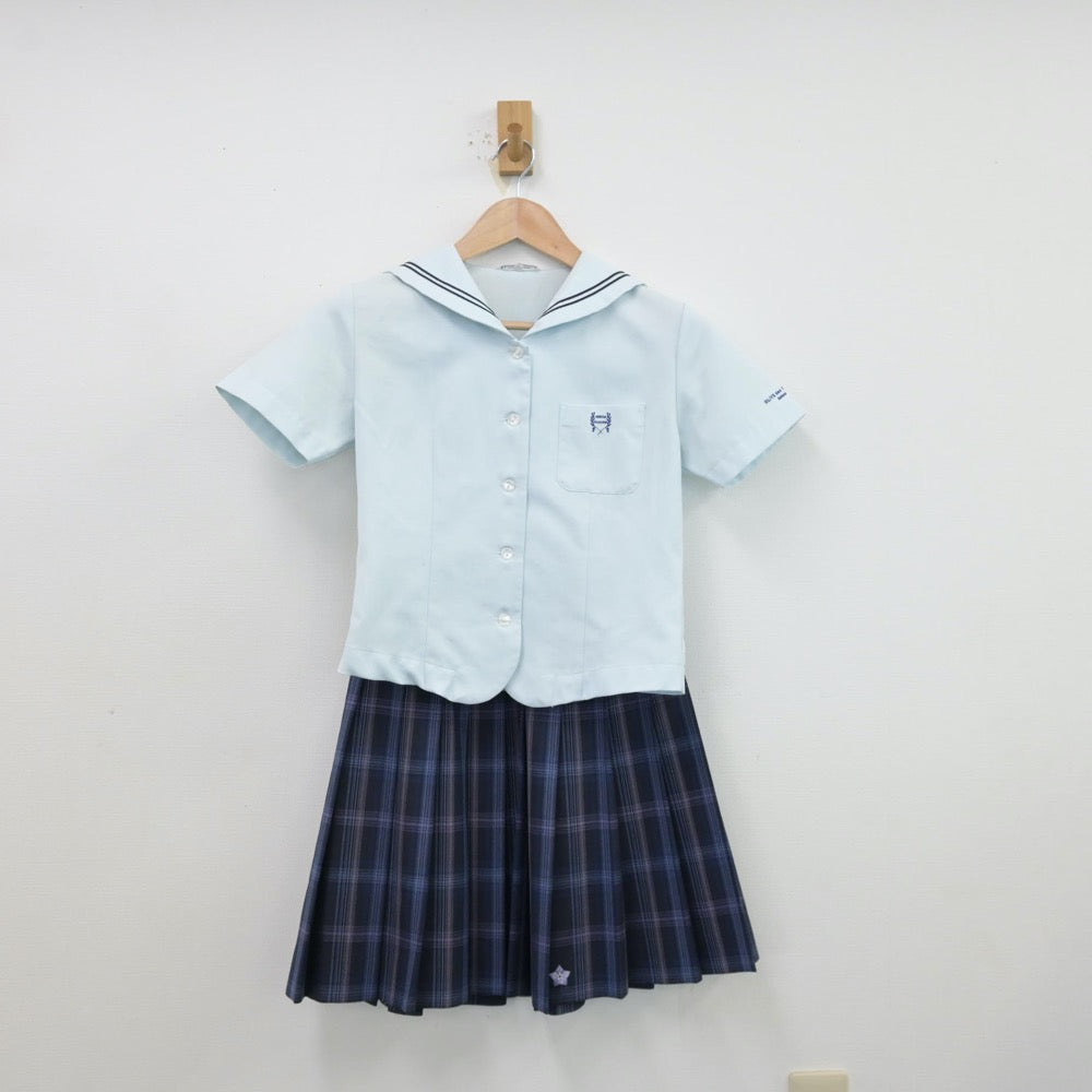 【中古】埼玉県 秋草学園高等学校 女子制服 5点（セーラー服・スカート）sf013984