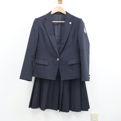 【中古】京都府 峰山中学校 女子制服 3点（ブレザー・スカート）sf013992