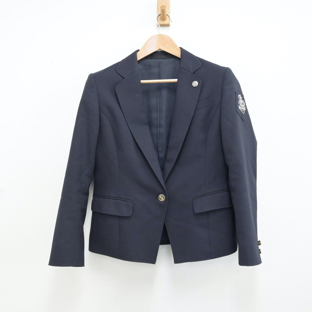 【中古】京都府 峰山中学校 女子制服 3点（ブレザー・スカート）sf013992