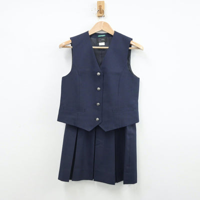 【中古】神奈川県 横浜市立今宿中学校 女子制服 4点（ブレザー・ベスト・スカート）sf014001